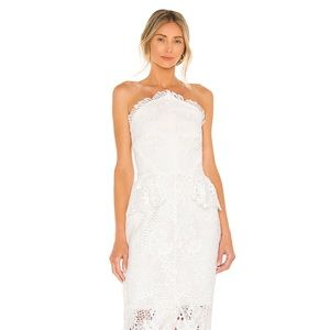 Elliatt X REVOLVE Lucinda Dress in Ivory (NWT)